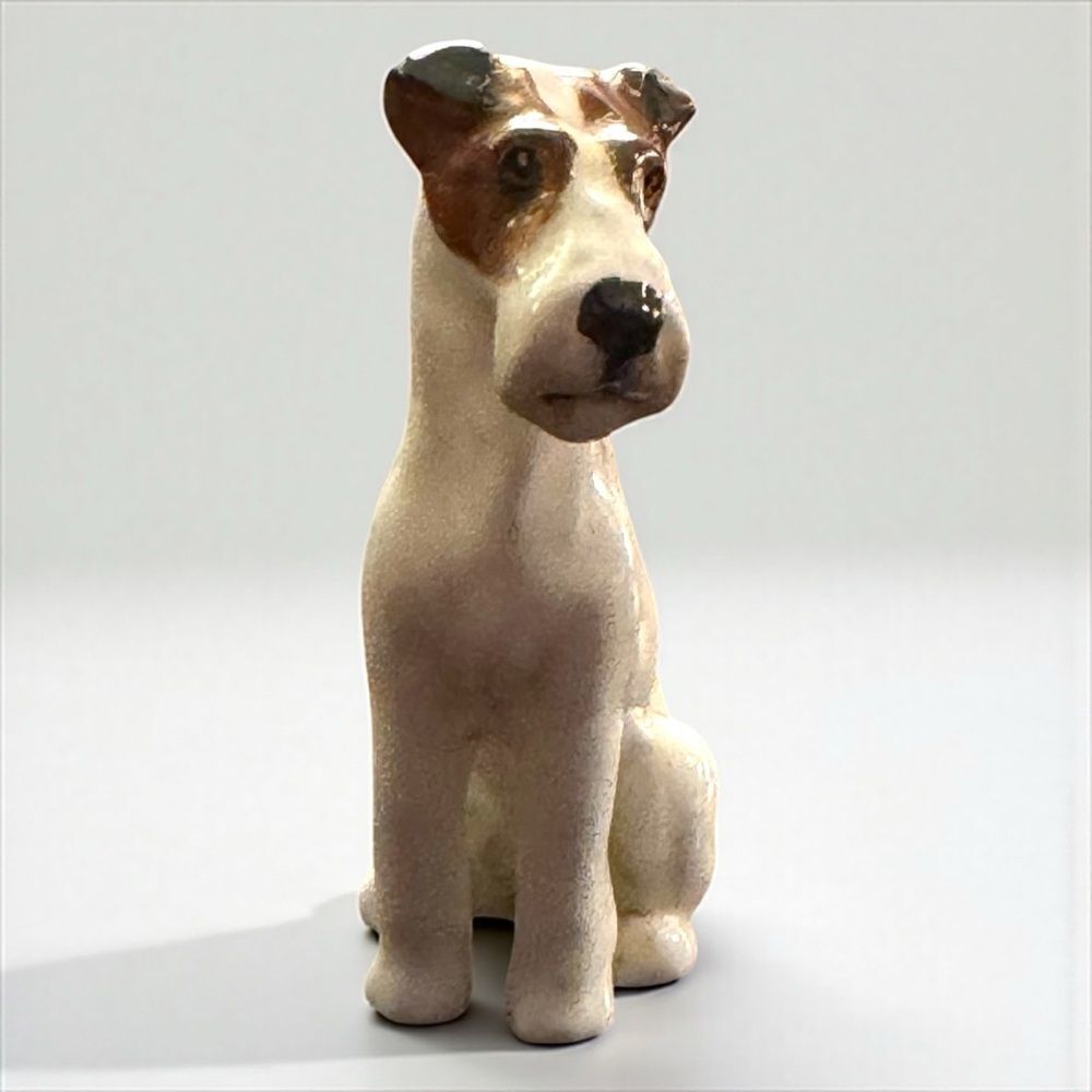 Royal Doulton Fox Terrier Dog Bone China Figurine K8